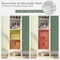Costway Tall Bathroom Floor Cabinet Narrow Linen Tower with 2 Doors &#x26; Adjustable Shelf